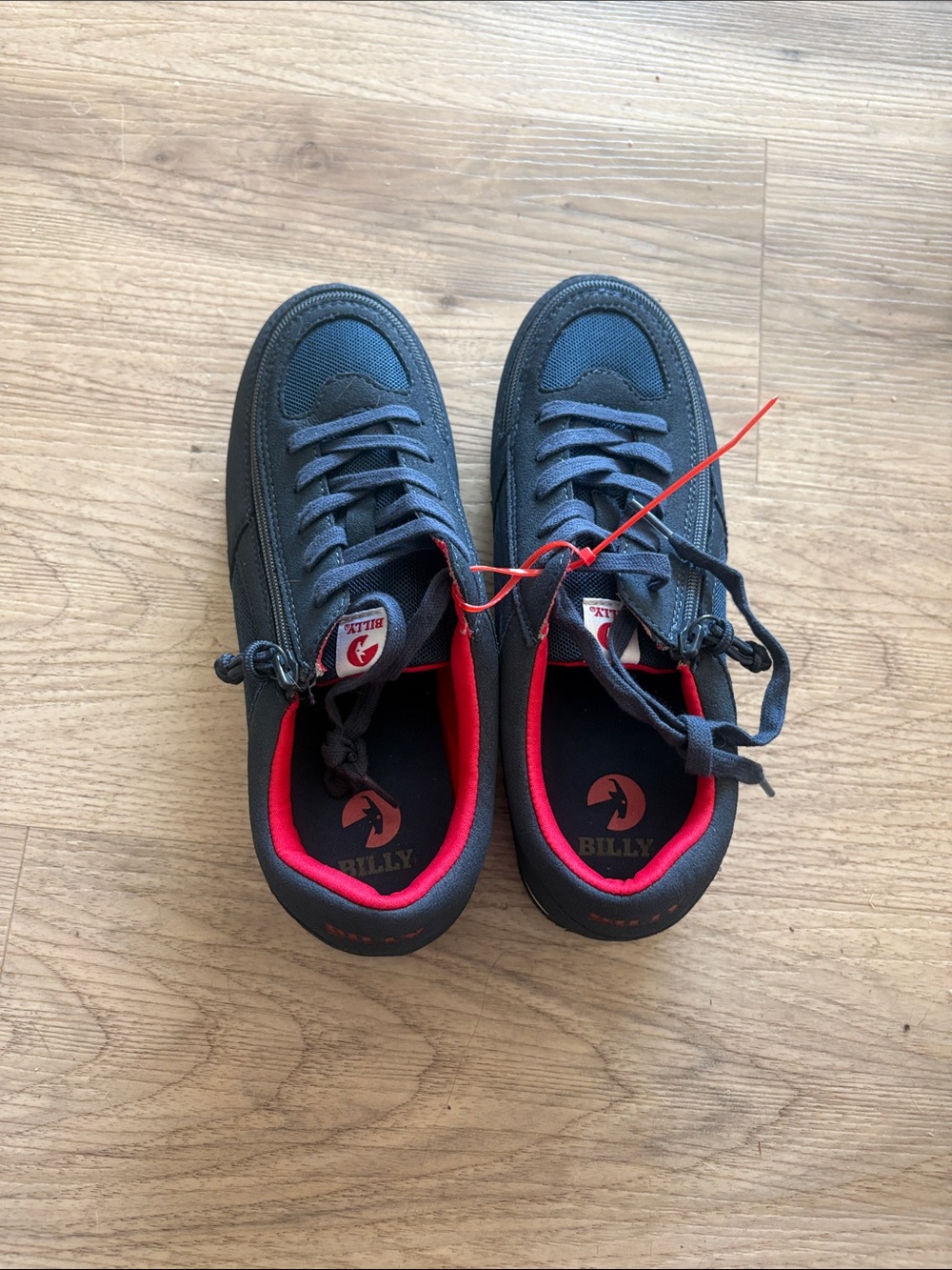 Billy kids Dark blue Sneakers with Red Interior size 6,7